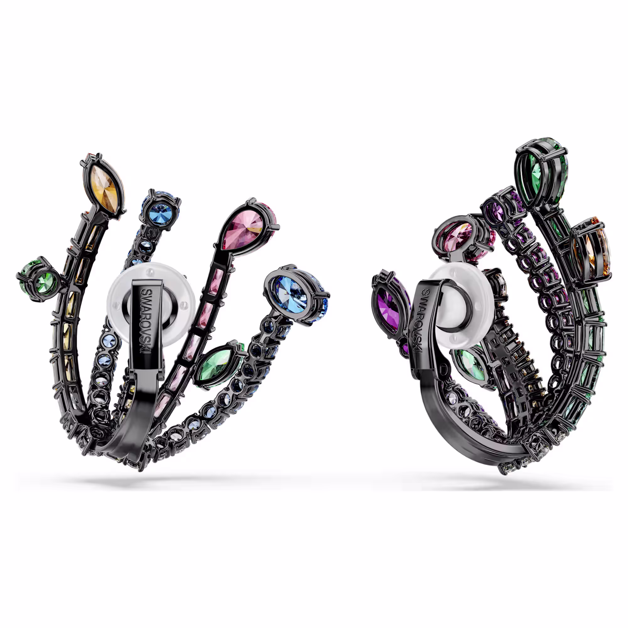 Matrix clip earrings